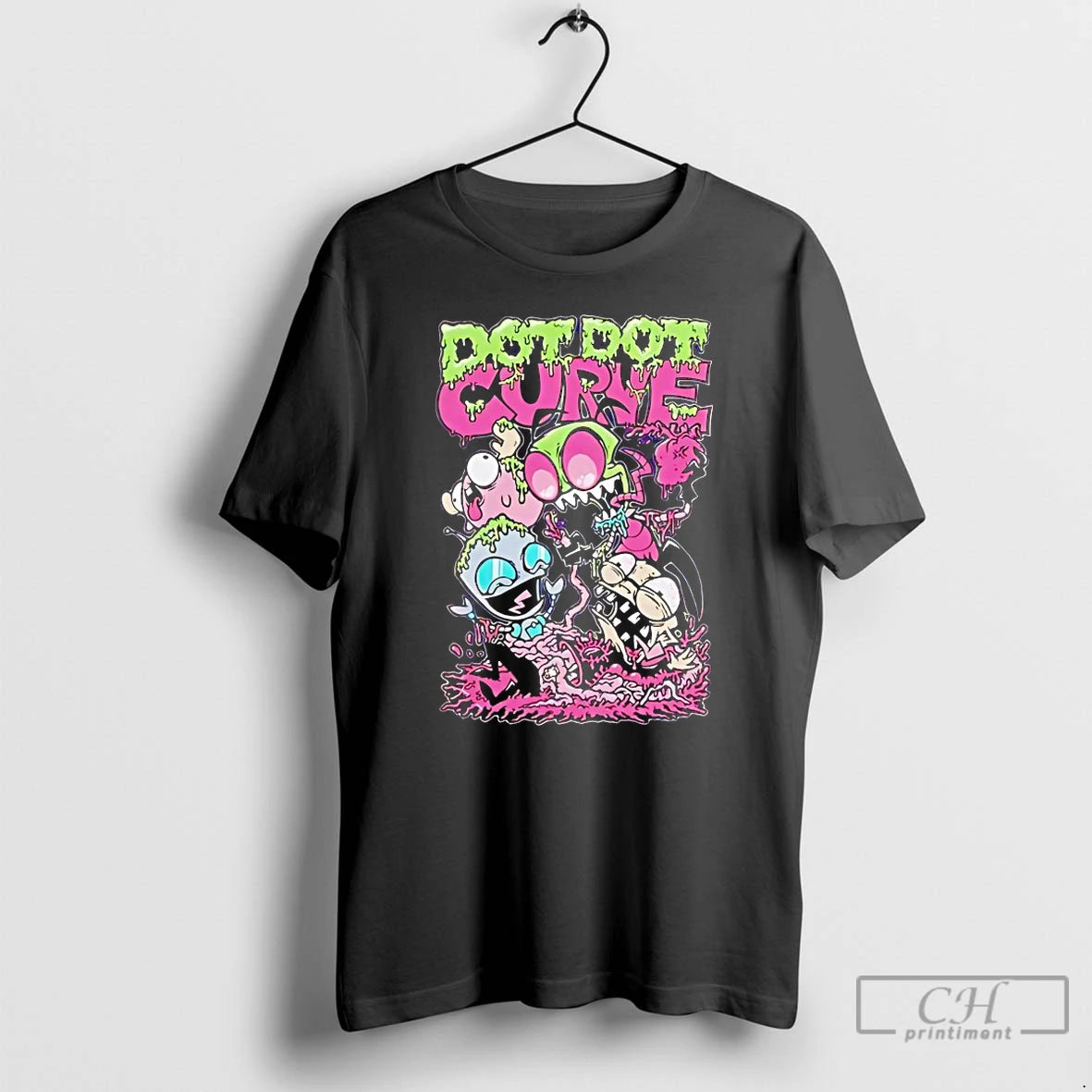 Classic Zim Gir Dib And Gaz Dot Dot Curve Invader Zim T-Shirts, Hoodie, Sweatshirt | CiraTrend.com