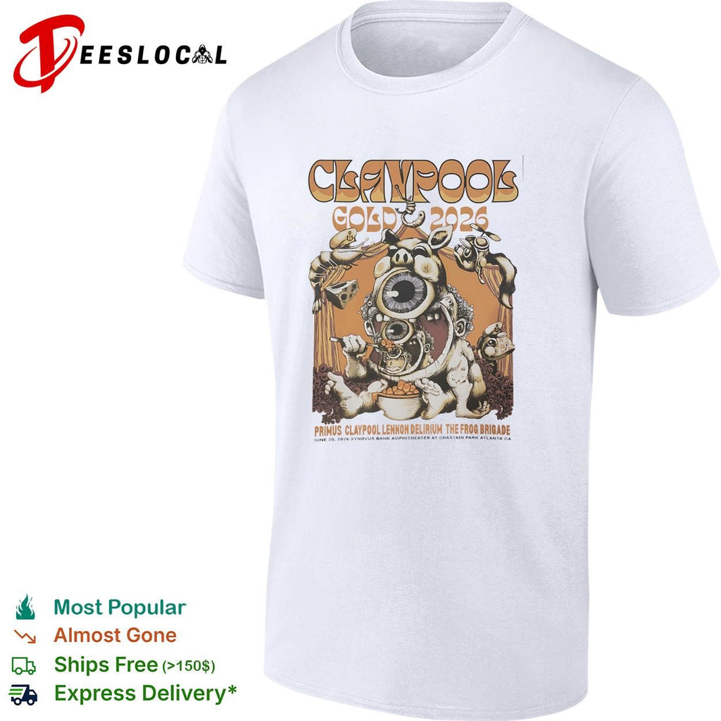 Claypool Gonzo 2026 tour poster shirt
