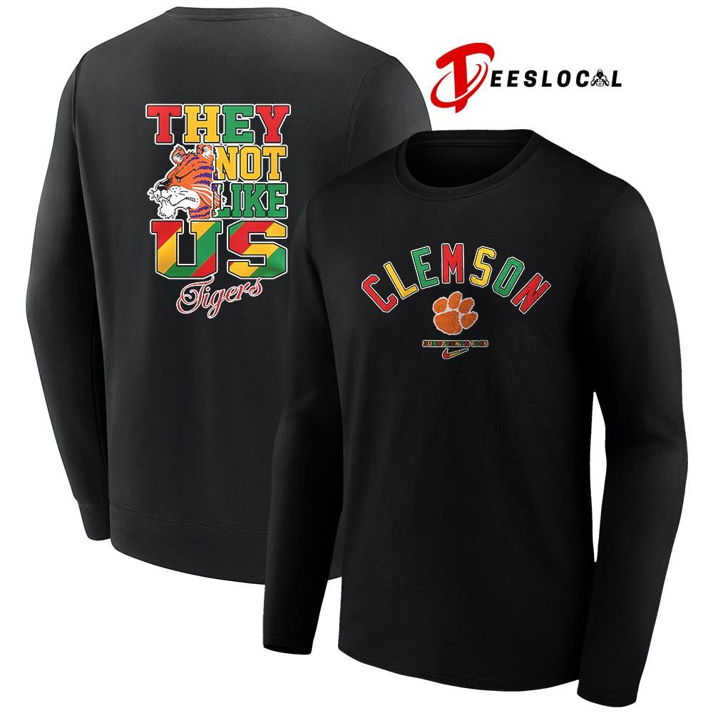 Clemson Tigers x Juneteenth they not like us shirt