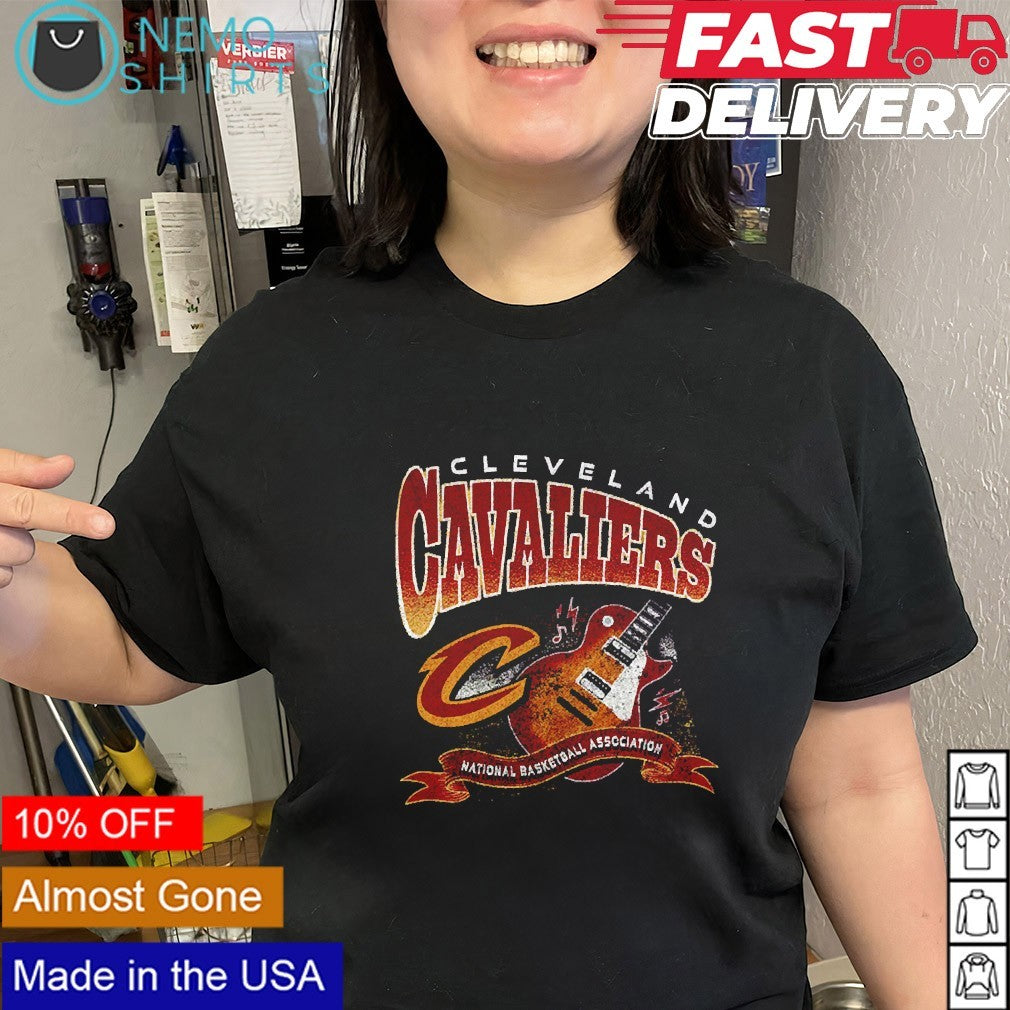 Cleveland Cavaliers National Basketball Association rock-and-roll guitar shirt