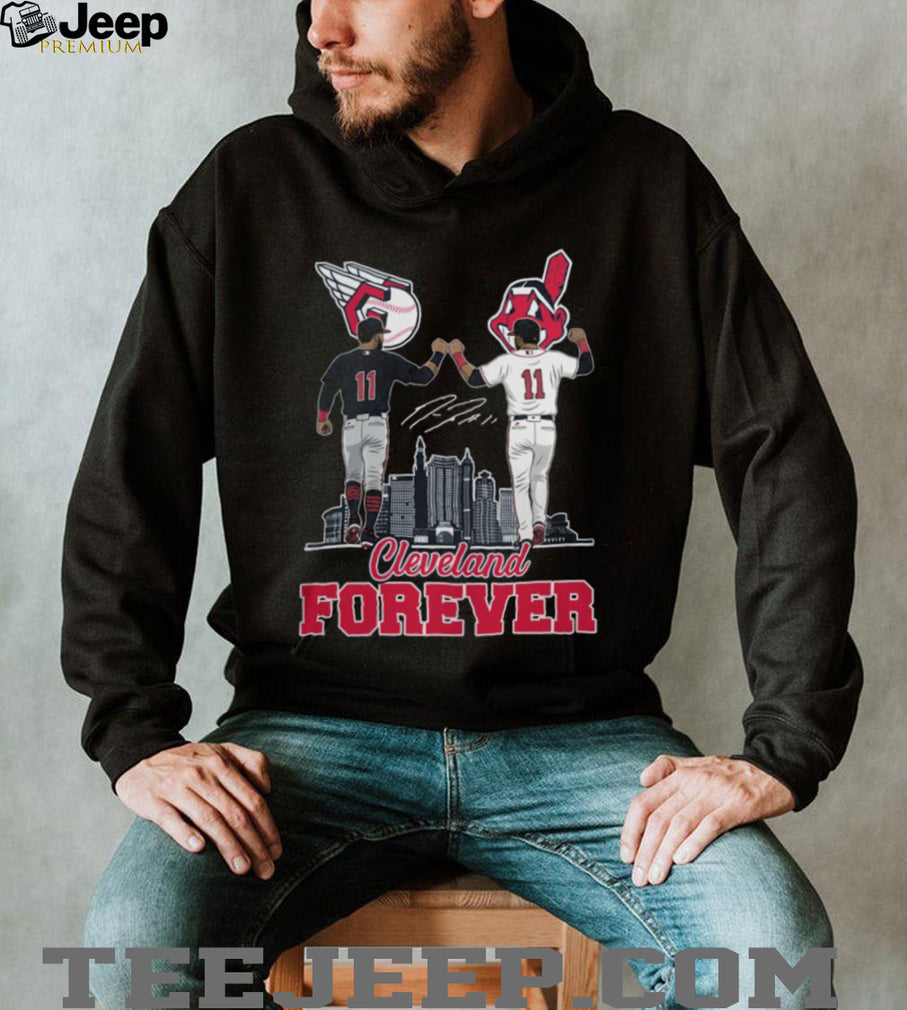 Cleveland Forever Baseball Guardians & Indians Heritage Skyline T Shirt