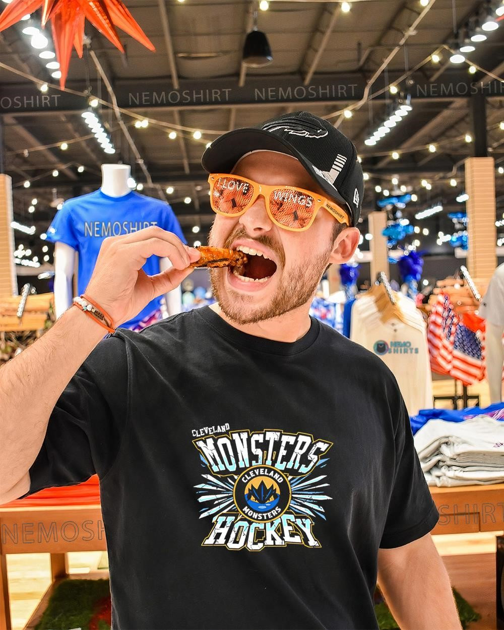 Cleveland Monsters Ice Shatter hockey team shirt