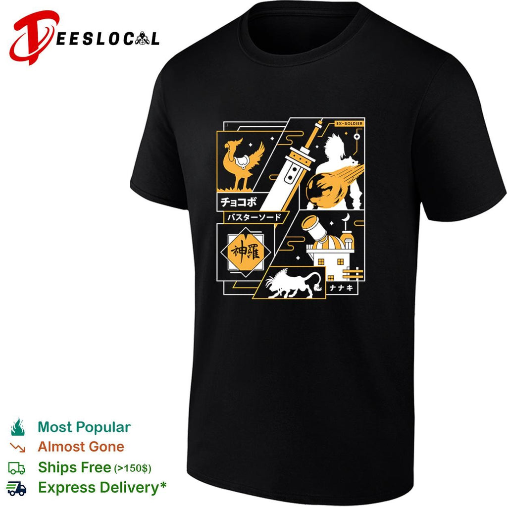Cloud Strife from Final Fantasy Strife Midgar Aesthetic shirt