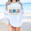 Coastal Cowgirl Sweatshirt | Beach Sweatshirt | White Sweatshirt graphic shirt unisex style Hoodie | CiraTrend.com