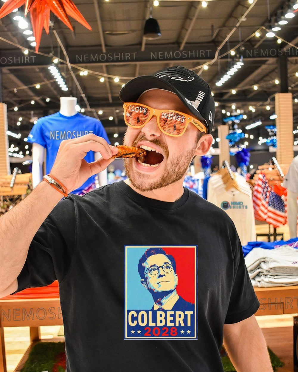 Colbert 2028 hope style graphic shirt