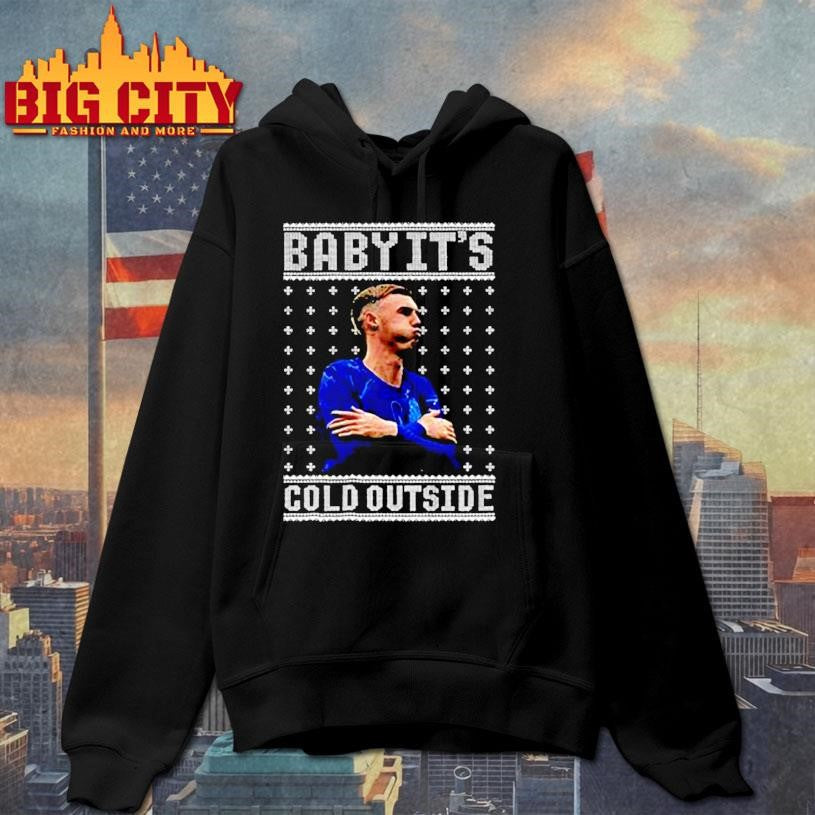 Cole Palmer Chelsea FC Baby it’s cold outside Merry Christmas shirt
