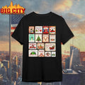 Collection of vintage Christmas stamps shirt