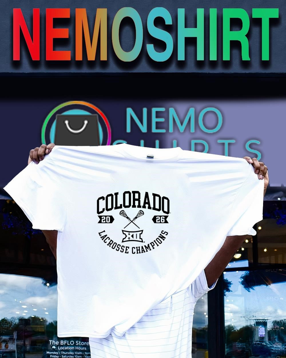 Colorado Buffaloes Big 12 Lacrosse Champions 2026 logo shirt