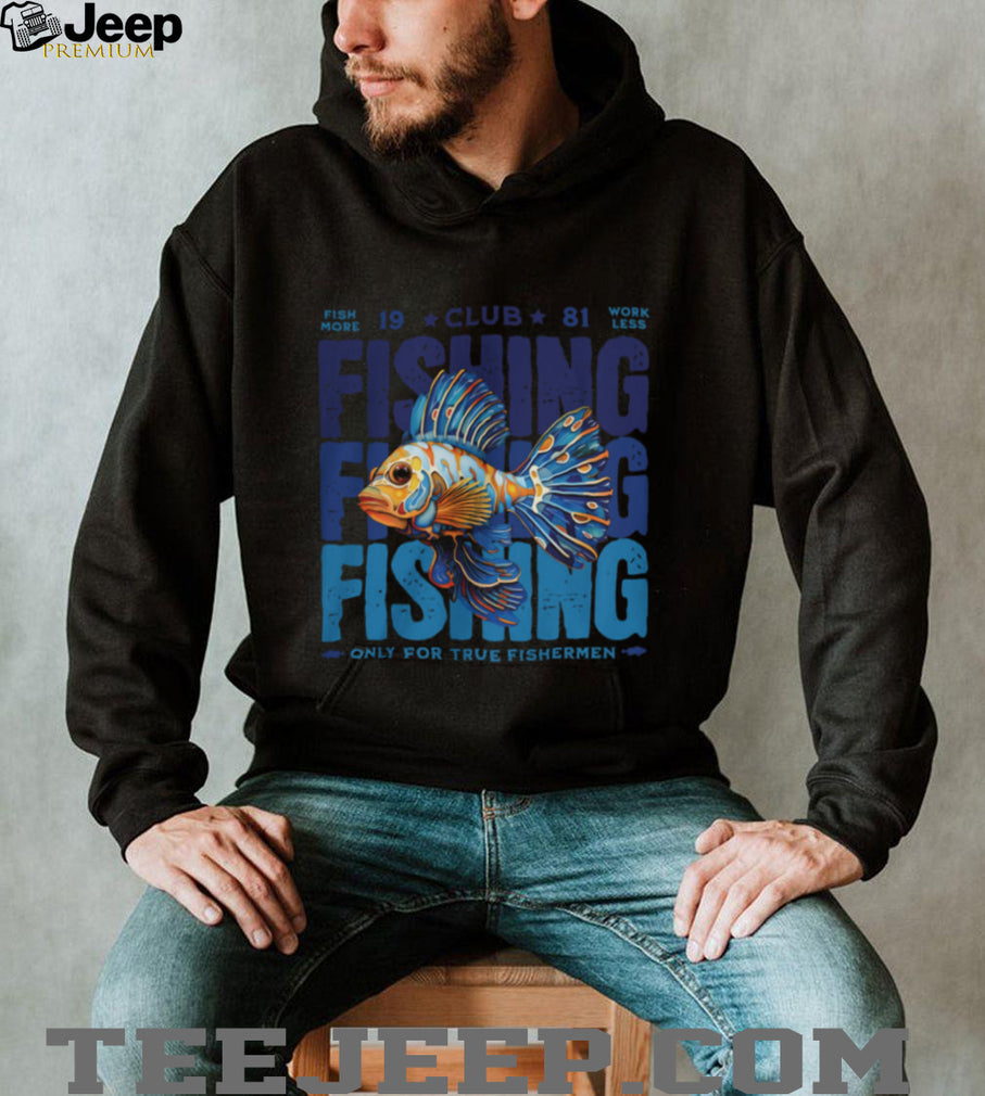 Colorful Exotic Fish “Only for True Fishermen” Club 81 Graphic Tee