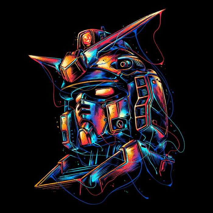 Colorful Mecha T-Shirts, Hoodie, Sweatshirt