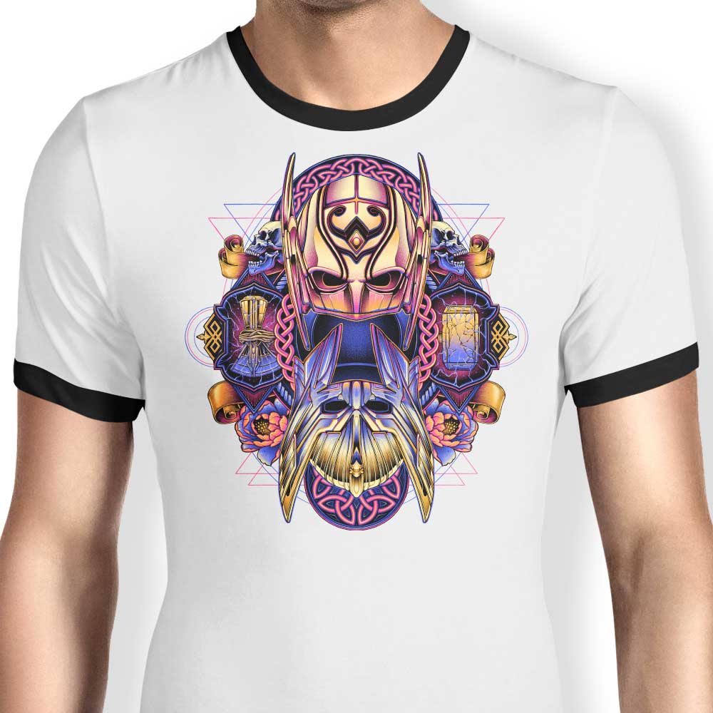 Colorful Thunder - Ringer T-Shirt Hoodie, Sweatshirt | CiraTrend.com (Image 1)