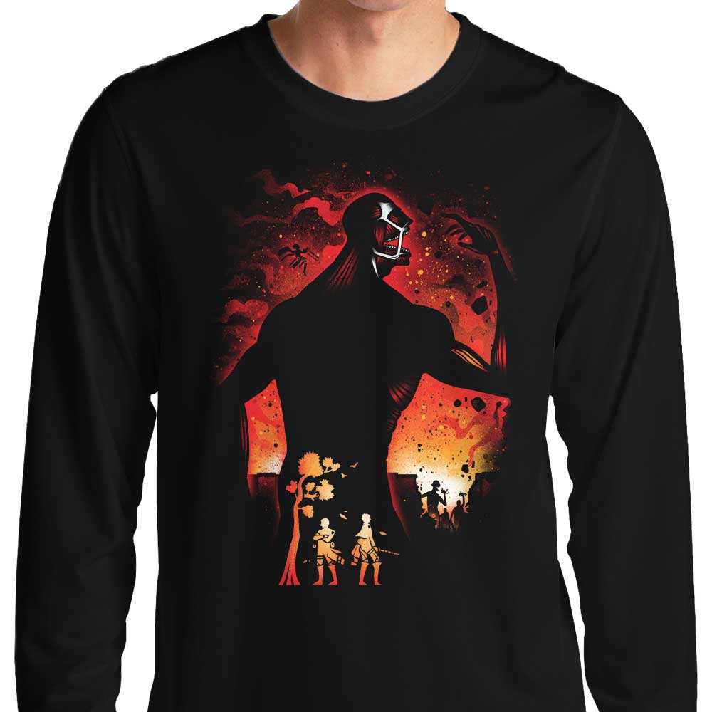 Colossal Titan - Long Sleeve T-Shirt Hoodie, Sweatshirt | CiraTrend.com (Image 1)