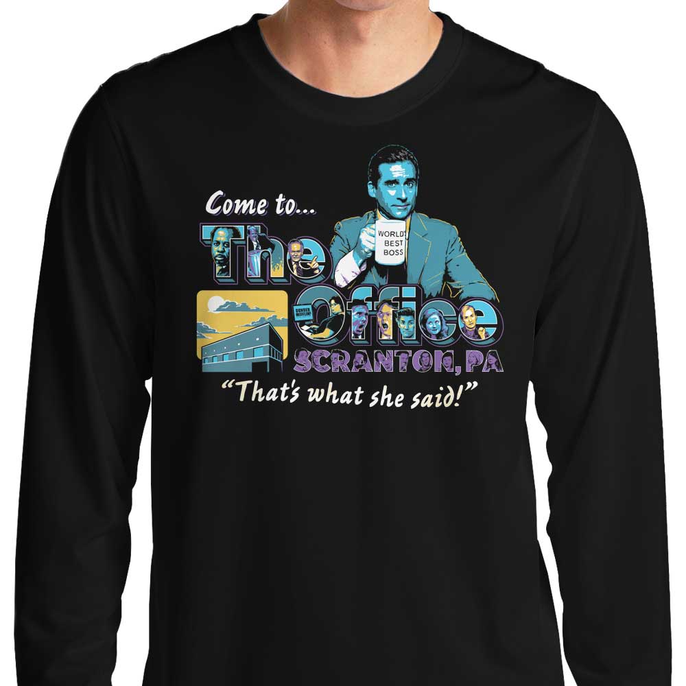 Come to Scranton - Long Sleeve T-Shirt Hoodie, Sweatshirt | CiraTrend.com (Image 1)
