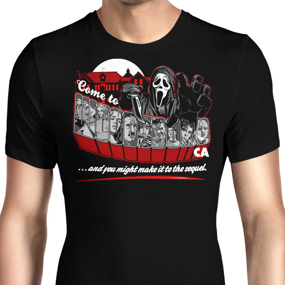 Come to Woodsboro - Men's Apparel T-Shirts, Hoodie, Sweatshirt | CiraTrend.com (Image 1)