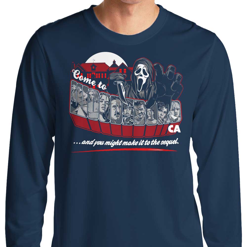 Come to Woodsboro - Long Sleeve T-Shirt Hoodie, Sweatshirt | CiraTrend.com (Image 3)