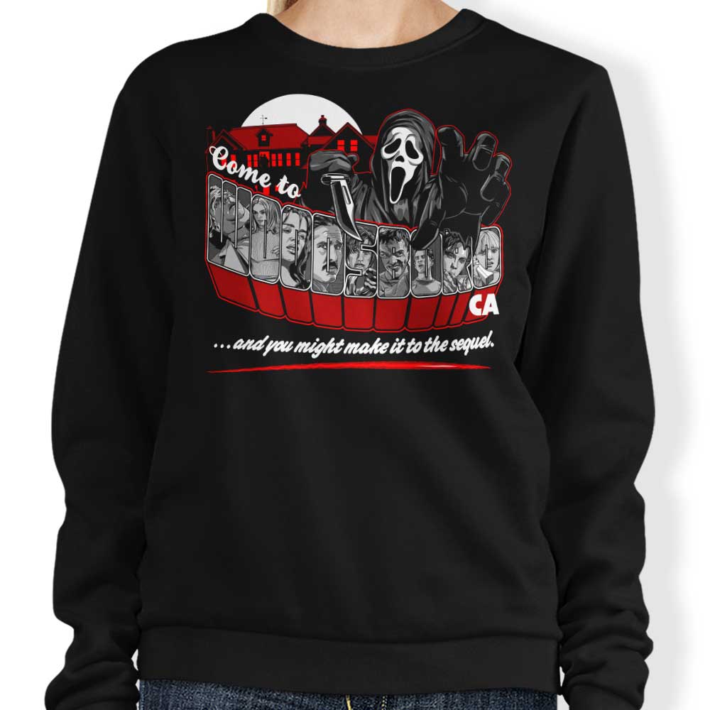 Come to Woodsboro - Sweatshirt T-Shirts, Hoodie | CiraTrend.com (Image 1)