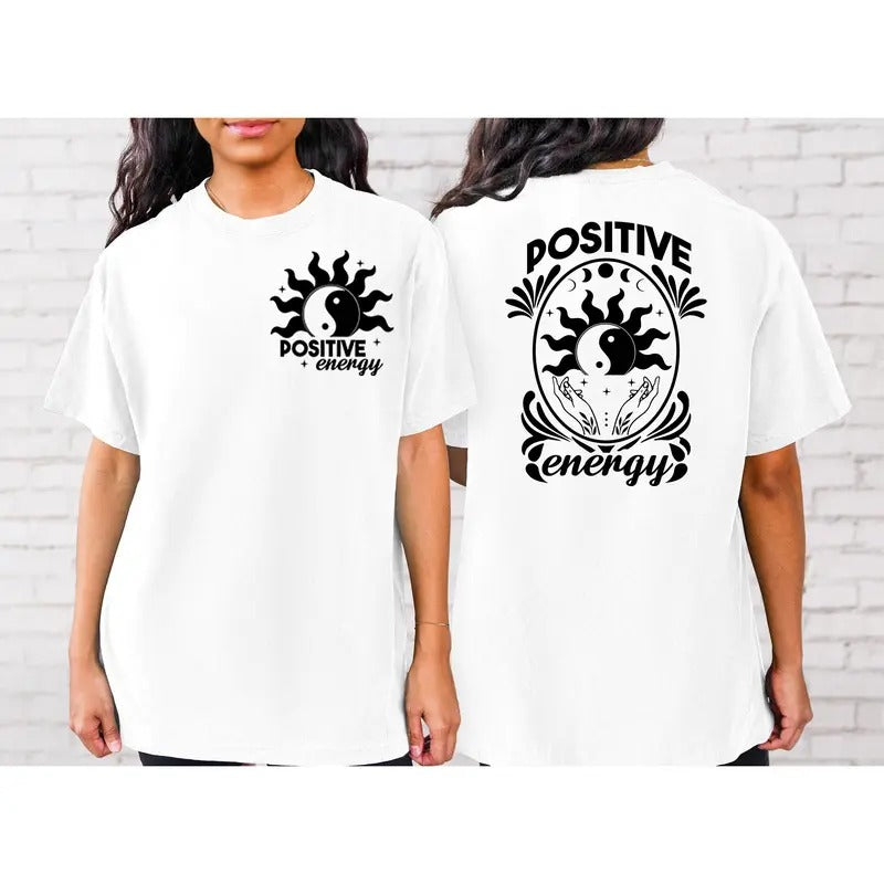 Comfort Color Positive Energy Shirt Self Love Shirt Inspirational Shirt Wildflower Shirt Trendy Shirt Boho Shirt Strong Woman Shirt TK43GN