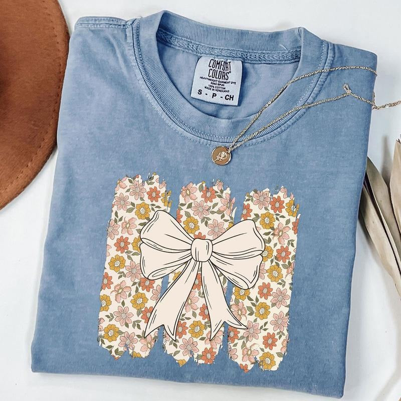 Comfort Colors Boho Floral Tee, Boho Summer T-Shirt, Trendy Spring Summer Shirt Hoodie, Sweatshirt | CiraTrend.com