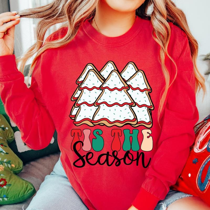 Comfort Colors Christmas Shirt, Tis the Season cookies Shirt, Christmas Graphic shirt, Comfort Colors T-shirt, Oversized...