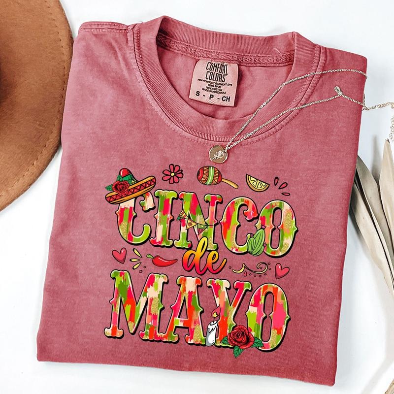 Comfort Colors Cinco de Mayo Fiesta Shirt, Mexico Party Tee, Margarita Tacos Shirt, Cinco de Mayo Boho T-Shirt Hoodie,...