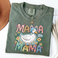 Comfort Colors Floral Mama Goose Shirt, Goose Mom T-Shirt, Goose Lover Tee, Mothers Day Gift Hoodie, Sweatshirt