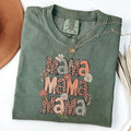 Comfort Colors Leopard Mama Shirt, Mama Daisy Shirt, Wildflower Mama Shirt, Mothers Day Gift, Gift For Mom, New Mom Gift...