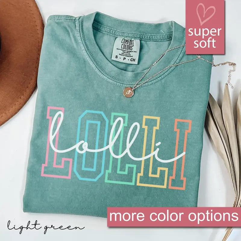 Comfort Colors Lolli Shirt, Cute Lolli Shirt, Gift for Lolli, Grandma Gift Hoodie, Sweatshirt | CiraTrend.com