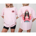 Comfort Colors Pink Spooky Mama Matching Halloween Shirt 2-Sided, Ghost Mama Crewneck, Gift for Mom, Pumpkin Mama Shirt,...