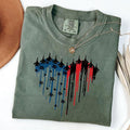 Comfort Colors Red White Blue Air Force Flyover Shirt, 4th Of July Shirt, Red Wine Blue, Independence Day Shirt, Gift For...