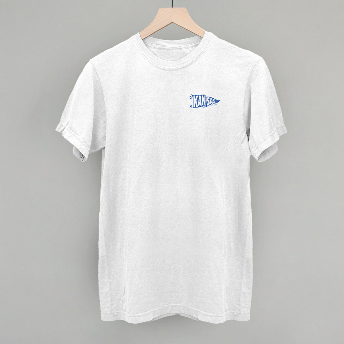 Kansas Pennant Flag (Left Chest) T-Shirts, Hoodie, Sweatshirt | CiraTrend.com (Image 1)