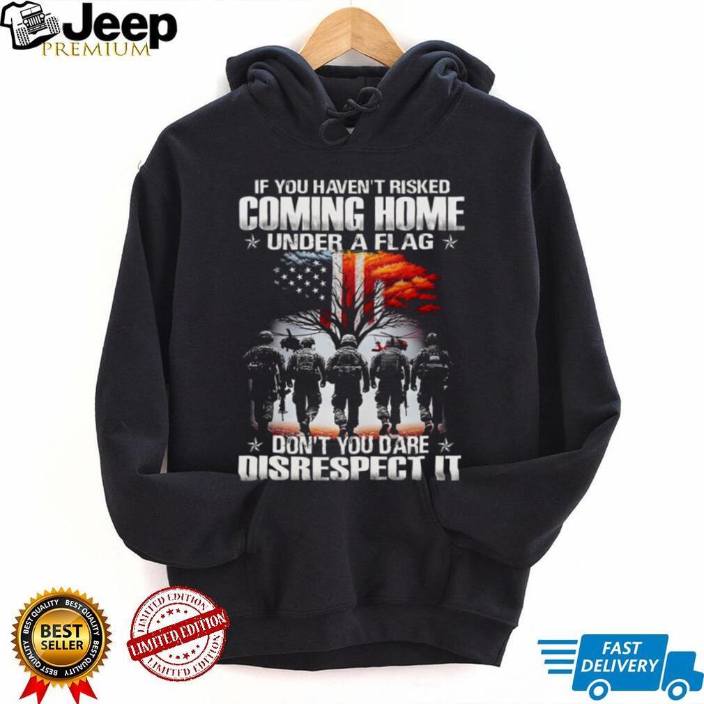 Coming Home Under A Flag Respect The American Soldier Tee
