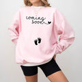 Coming Soon Maternity Sweatshirt, Pregnancy Announcement , Baby Reveal Sweatshirt , Baby Announcement Hoodie, Mom To Be ,...