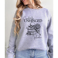 Completely Unhinged Reader Sweatshirt, Romance Book Merch Dark Romance Shirt Bookish Things Unhinged Shirts, Romantasy...