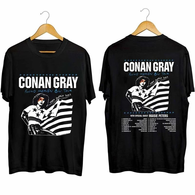 Conan Gray - Found Heaven On Tour 2024 Shirt, Conan Gray Fan Shirt, Conan Gray 2024 Concert Shirt, Found Heaven On 2024...