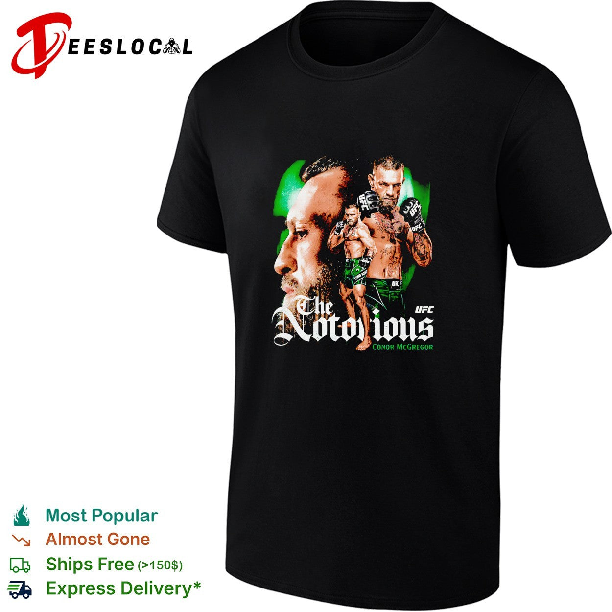 Conor McGregor punching the notorious shirt