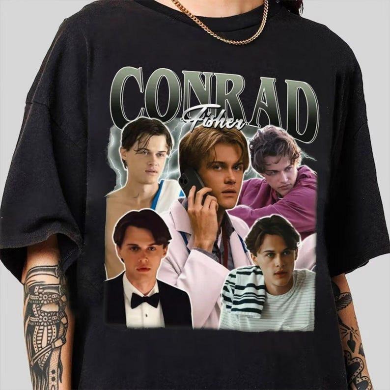 Conrad Fisher Bootleg Shirt, Team Conrad The Summer I Turned Pretty Shirt, Retro Conrad Fisher Shirt, Summer Romance...