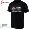 Conservative anti Democrat fuck all the America hating commie mother fuckers stars shirt