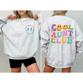 Cool Aunt Club Front And Back Print Sweatshirt Casual Comfort Womenswear Comfortable Graphic T-Shirts, Hoodie | CiraTrend.com