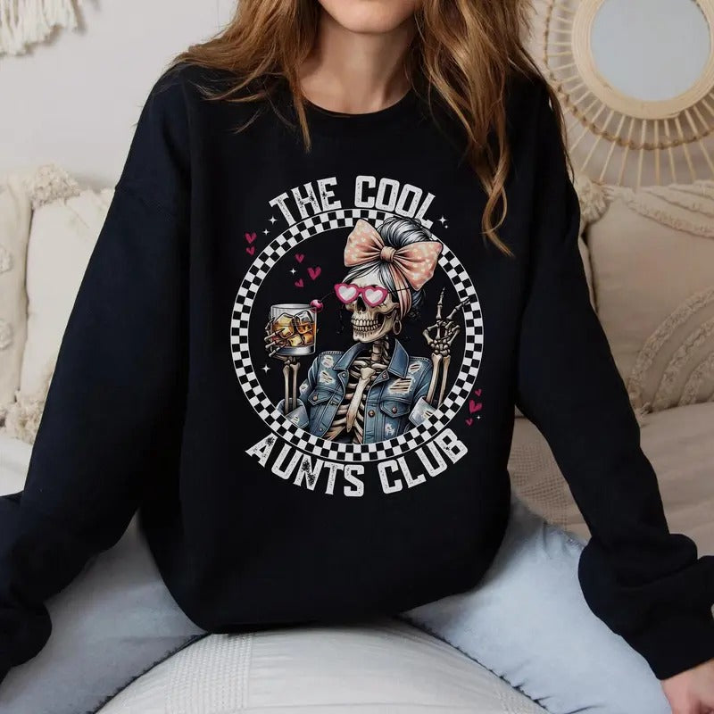 Cool Aunts Club Sweatshirt, Cool Aunt Shirt, New Aunt Gift, Auntie Shirt, Aunt Birthday Gift, Funny Aunt Shirt, Sister...