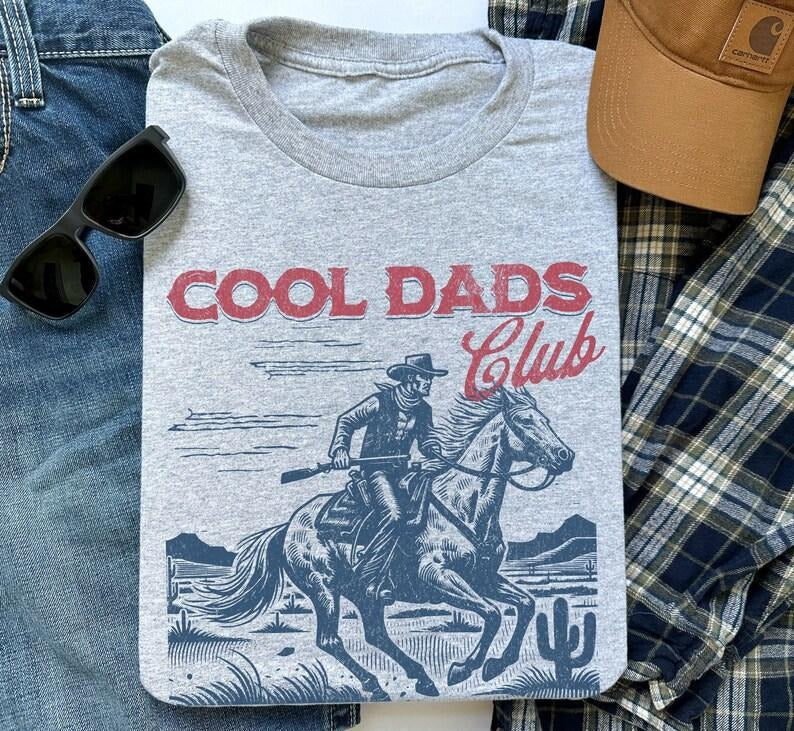 Cool Dads Club Shirt, Cowboy T-Shirt, Funny Husband Sweatshirt, Gift for Him, Father's Day Gift, Daddy Shirt, Dad to Be...