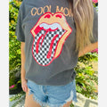 Cool Mom T shirt | pepper  comfort colors t shirt | Checkered Print Hoodie, Sweatshirt | CiraTrend.com