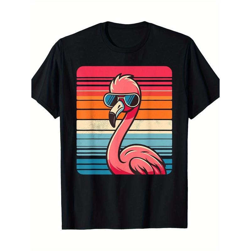 Cool retro Flamingo sunglasses 70's 80's 90's Fun Flamingo 100% cotton T-shirt Made in USA Hoodie, Sweatshirt | CiraTrend.com