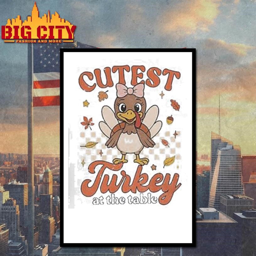 Coolest Turkey At The Table Thanksgiving shirt