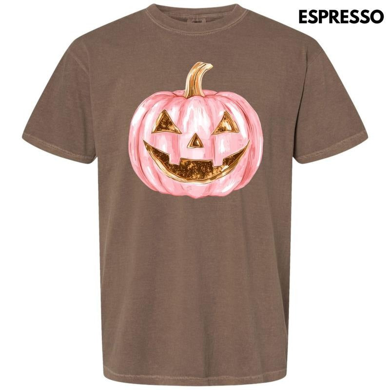 Copper & Pink Jack O Lantern Comfort Colors T-Shirt 'NLB' Hoodie, Sweatshirt | CiraTrend.com