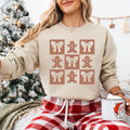 Coquette Bow Gingerbread Christmas Sweatshirt, Vintage Checkered Gingerbread T-shirt, Merry Christmas Shirt, Christmas...