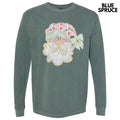 Coquette Bow Santa Long Sleeve Comfort Colors T-Shirt Hoodie, Sweatshirt | CiraTrend.com