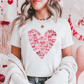 Coquette Bow Valentine's Day Tshirt, Pink Bow Heart Valentine Sweatshirt, Pink Bow Valentines Day Shirt, Retro Valentine...