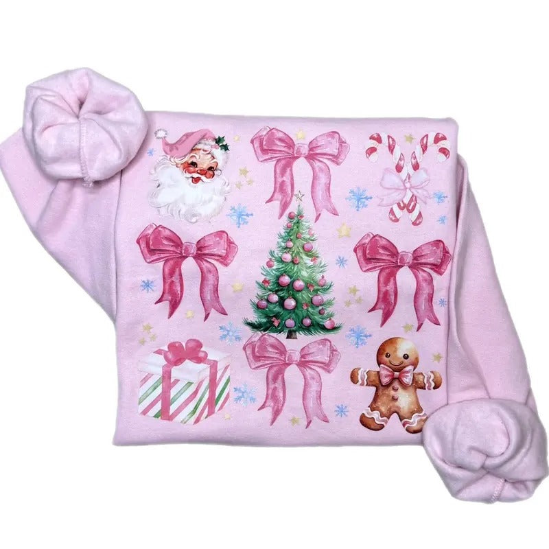Coquette Christmas Crewneck Sweatshirt T-Shirts, Hoodie | CiraTrend.com