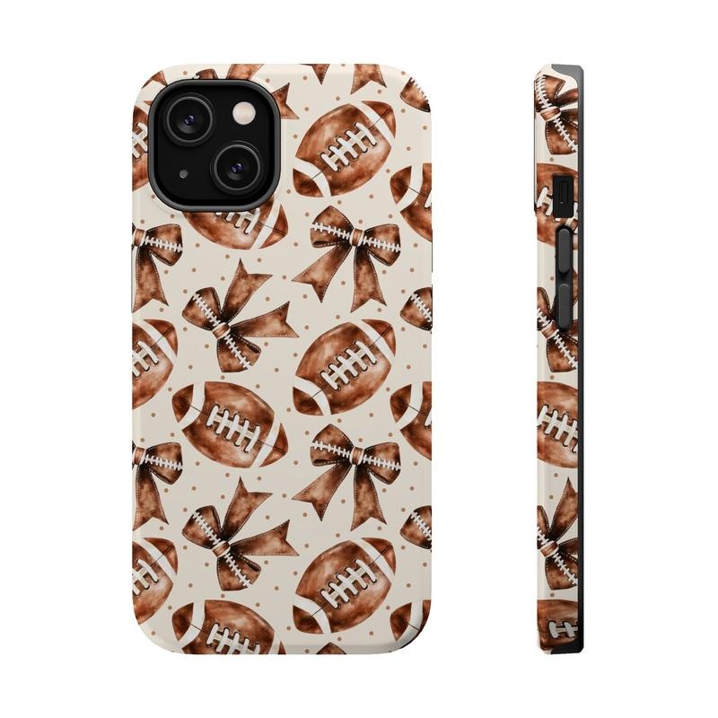 Coquette Football Phone Case Mag Safe Compatible Magnetic Tough Cases T-Shirts, Hoodie, Sweatshirt | CiraTrend.com