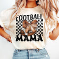 Coquette Football, Football Bow, Checkered Game Day Tshirt Hoodie, Sweatshirt | CiraTrend.com